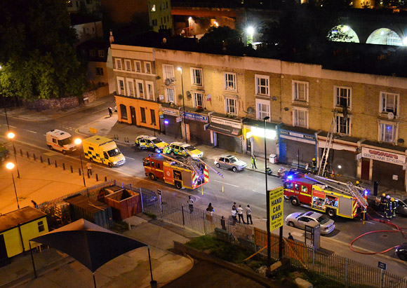 House Fire On Coldharbour Lane Brixton, Opposite Barrier Block ...