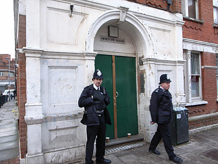 Squats evicted, Ruschcroft Road, Brixton, London, SW9, March 2009