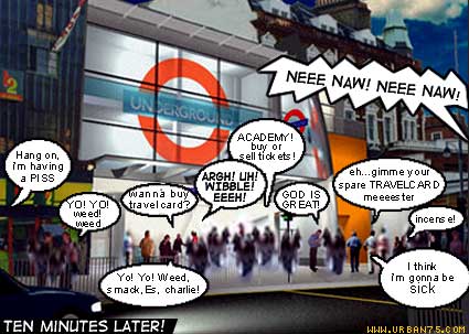 The new Brixton tube station (ten minutes after opening!)
