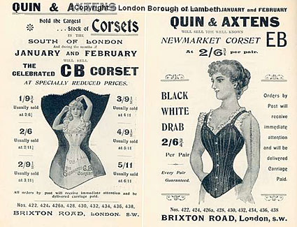 Quin & Axtens, 422-438 Brixton Road, London SW9. Historical photos and posters, Brixton, London SW9 8PY, 1897-2008