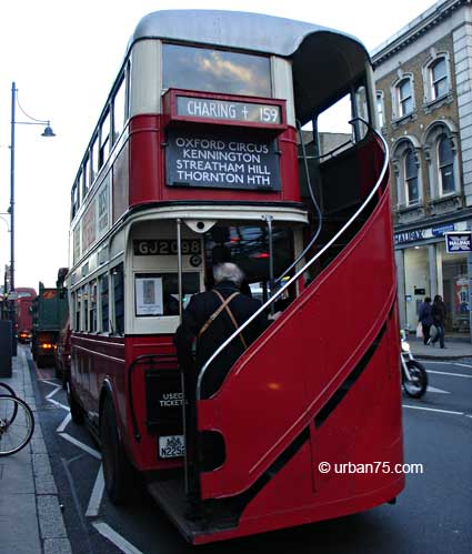 Farewell to Routemaster Buses,  159 bus on Brixton Road, Thursday 8th December 2005