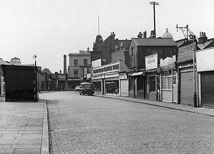 Brixton Station Road looking west towards Brixton Road, Brixton, 1964