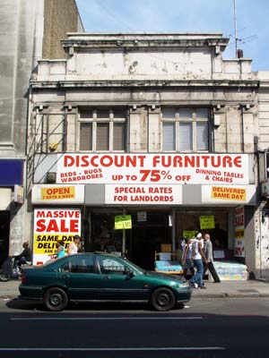 Discount Furniture store, Brixton Road, Brixton, London
