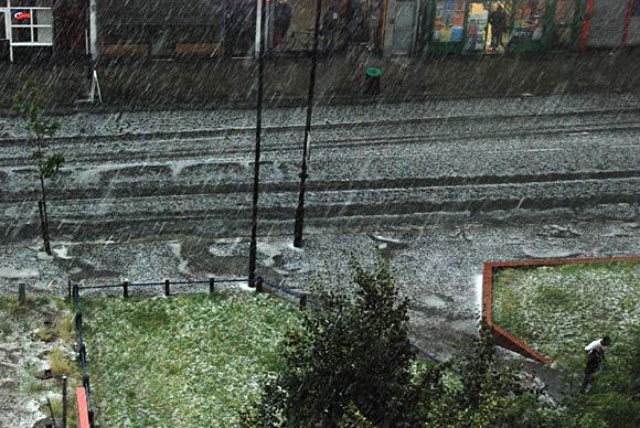 Summer hailstorms in Brixton, 3rd July 2007