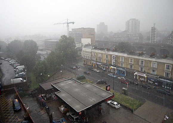 Summer hailstorms in Brixton, 20th July 2007