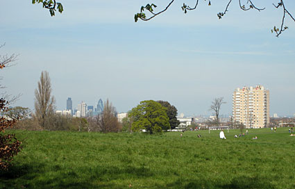 Spring in Brockwell Park, Brixton and Herne Hill, Lambeth, London, April 2007