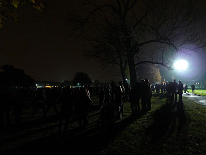 Guy Fawkes and Fireworks Night in Brockwell Park, Brixton, Lambeth, London SW9 8HY, 5th November 2008