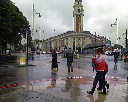 Stormy afternoon in Brixton, London 9th July, 2008