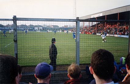 Scunthorpe 0 Cardiff City 3, Third Division, Saturday, 8th May 1993. Promotion party