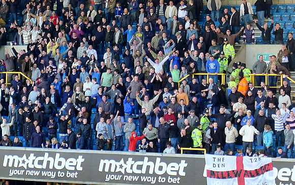 Millwall 3 Cardiff City 3, Championship game at The New Den, Bermondsey, south London, Saturday 19th March 2011 