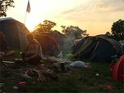 campside at dawn - photo by Disco Dave 2000