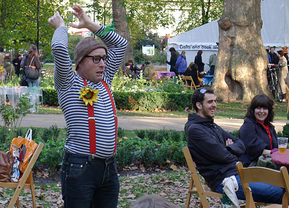 Photos of the Bloomsbury Festival 2010 at Russell Square Gardens, central London, 23rd October, 2010