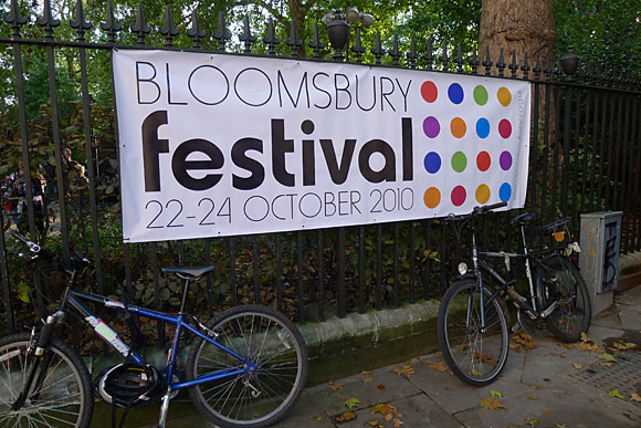 Photos of the Bloomsbury Festival 2010 at Russell Square Gardens, central London, 23rd October, 2010