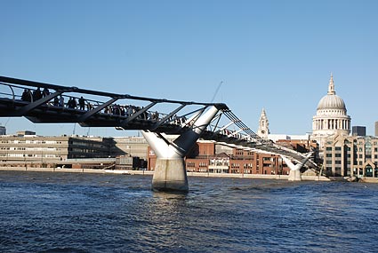 Millennium Bridge, London, January, 2007
