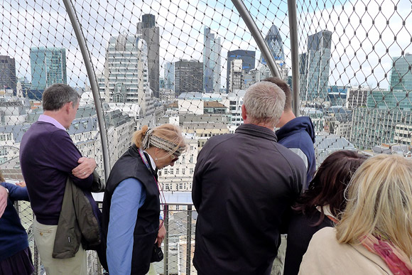 Climbing the 330 year old Monument tower in central London