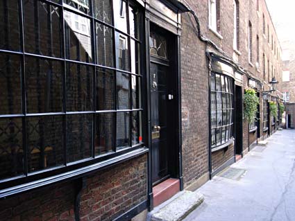 Goodwin's Court, Leicester Square, London WC2, Georgian alley in central London