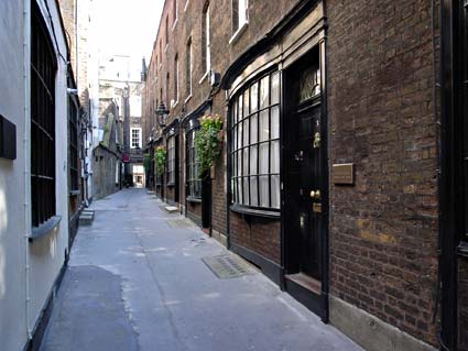 Goodwin's Court, Leicester Square, London WC2, Georgian alley in central London