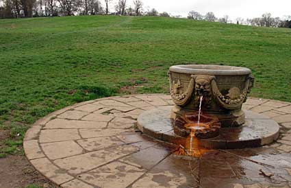 Grecian Fountain, Hampstead Heath, north London, England