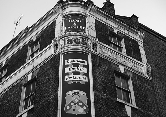 Hand & Racquet pub, Orange Street and Whitcomb Street, London WC2 - closed pubs of London