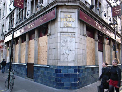 Intrepid Fox pub, 97-99 Wardour Street, Soho, London, W1F 0UD