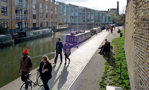 Photos of King's Cross Central redevelopment and Regent's Canal, central London, 10th April 2012