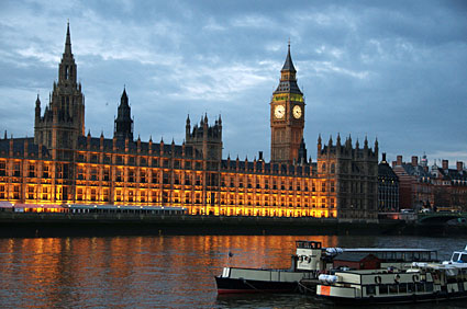 Houses of Parliament, Central London and River Thames walk