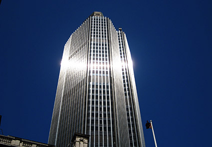 Tower 42 against a May blue sky, London, May 2007