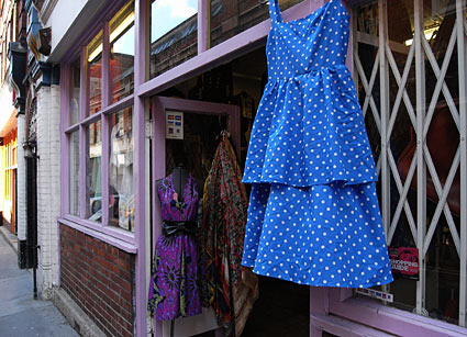 Vintage clothes store, Covent Garden, London, May 2007
