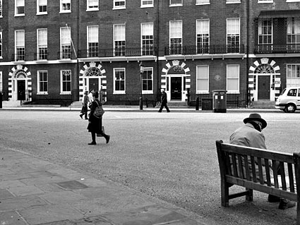 Photos of Trafalgar Square, Bedford Square, Brixton, London March 2008