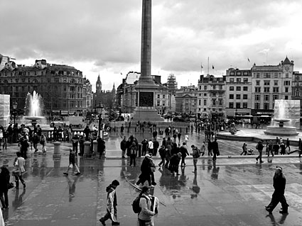 Photos of Trafalgar Square, Bedford Square, Brixton, London March 2008