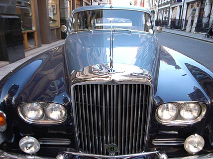 Bentley car, Saville Row Piccadilly, Mayfair, London