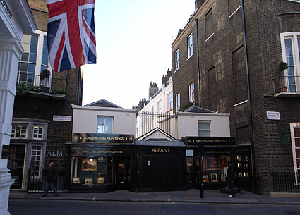 Corner of Saville Row and Vigo Street, Piccadilly, Mayfair, London