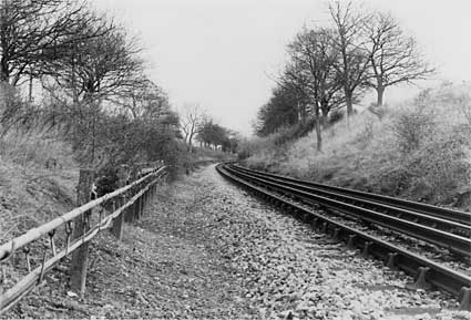 Track view, Epping to Ongar railway line, Essex
