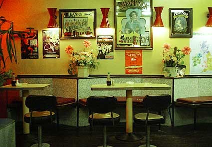 Interior detail, New Piccadilly café, Denman Street, Piccadilly, London