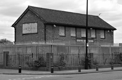 raving Dock Tavern on North Woolwich Road, Silvertown, London