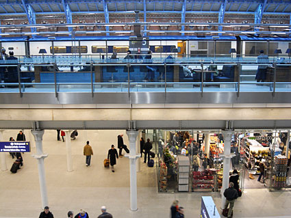 St Pancras railway station photos, February 2008