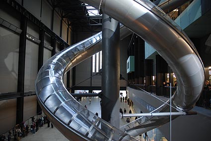 Carsten Höller installation, Tate Modern, Turbine Hall, Bankside, London, January, 2007