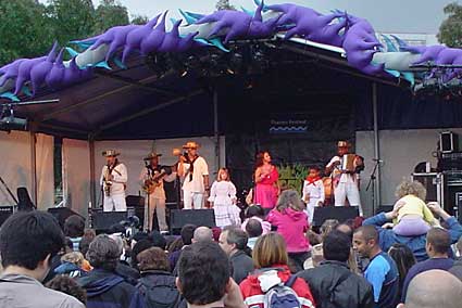 Thames festival, between Westminster Bridge and Tower Bridge, South Bank, London September 2005