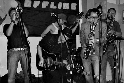 Offline at the Prince Albert with Shazia Mirza, Danny Fontaine and the Horns of Fury and The Severed Limb - Coldharbour Lane, Brixton, London Friday 3rd October 2008