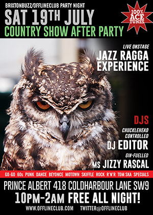 Lambeth Country Show After Party - Offline at the Brixton Albert London SW9 Saturday 19th July 2014