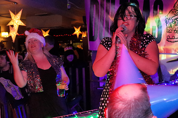 Friday 20th December 2013: BRIXTON XMAS PARTY MUSIC HALL SINGALONG with the Mrs Mills Experience and Jug Addicts, at the Brixton Offline Club, Prince Albert, 418 Coldharbour Lane, Brixton, London SW9 