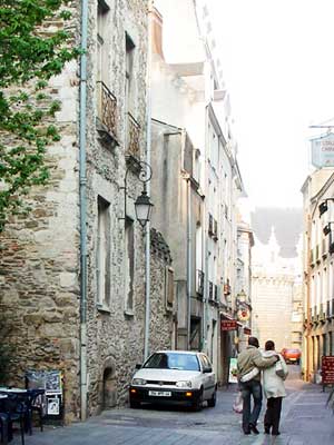 Rue des Chapeliers and Rue de l'Emery, Bouffay district, Nantes, France