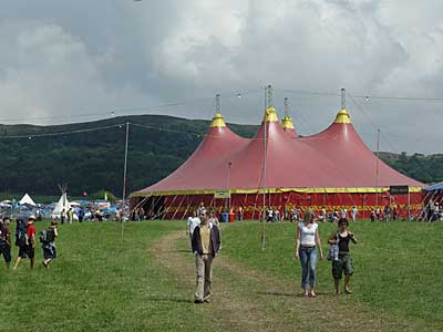 Sanctuary tent, Big Chill festival, Eastnor Castle 2004, England UK