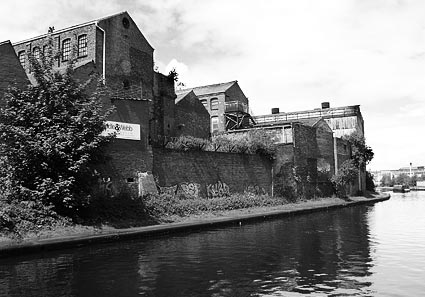 Canals and waterways in and around Birmingham, England UK