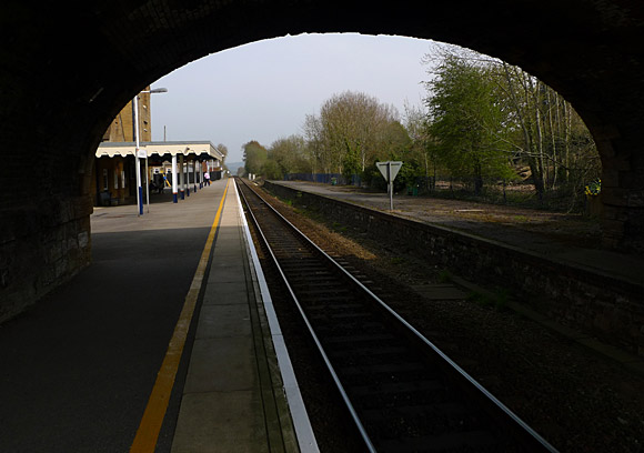 Photos of Crewkerne Railway Station, opened by London and South Western Railway in 1860, Somerset, south England, April 2010