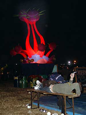 Wobbly thing, Glastonbury Festival, June 2004