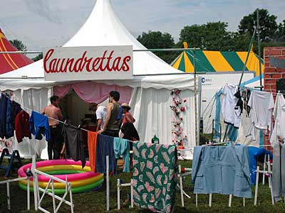Laundrettas, Lost Vagueness, Glastonbury Festival, Pilton, Somerset, England June 2005