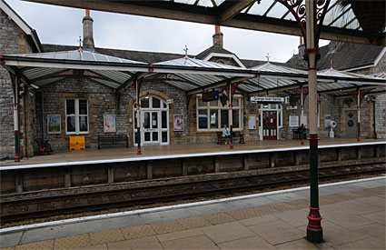 Photos of Grange Over Sands railway station, Lake District, Cumbria, England, UK