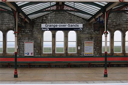 Photos of Grange Over Sands railway station, Lake District, Cumbria, England, UK