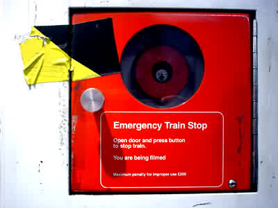 Emergency train stop